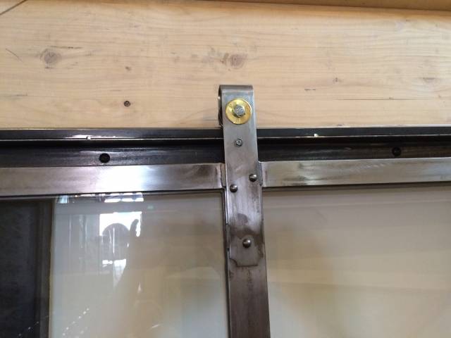 Porte coulissante style atelier. Modèle Keira