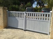 Portail aluminium sur mesure dans le var. Modèle 2